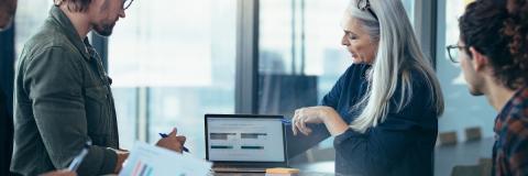 Finance meeting at a start-up