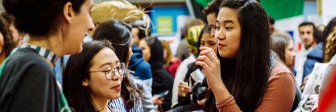 Group of girls talking