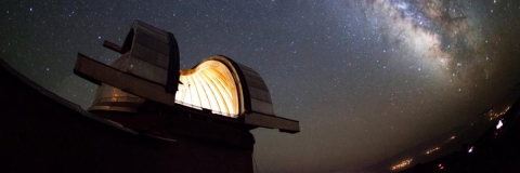 Astronomical observatory under the stars