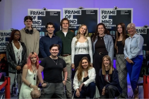 Group of 10 students at BFI showcase