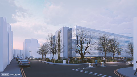 Architect's impression of Eldon car park