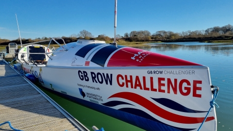 One of the GB Row Challenge boats