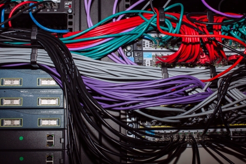 Engineering Project Day, 30th April 2019; network cabling