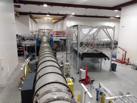 The inside of the LIGO Livingston interferometer.