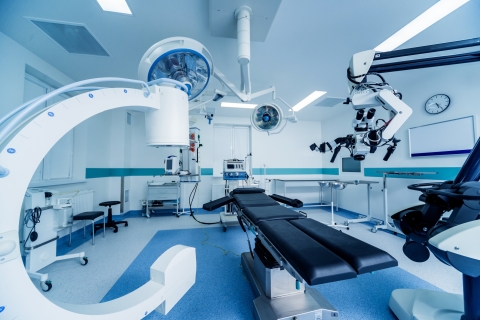 Modern equipment in an operating room