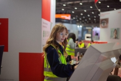 Amelie working at an Event