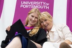 A graduate and her guest