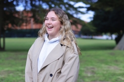 Student smiling.