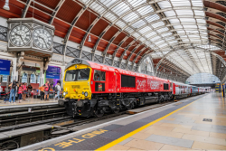 The touring exhibition train Inspiration at Paddington. Photo credit: Jack Boskett and Railway 200 
