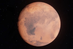 An image of the red planet, Mars