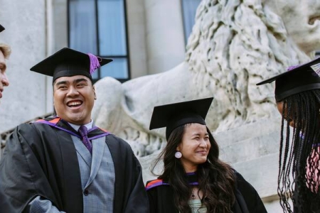 International students at graduation 