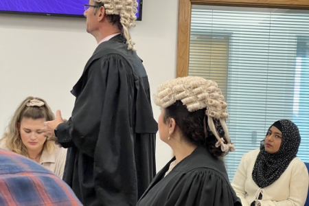 MSc Cyber Security student and lecturers