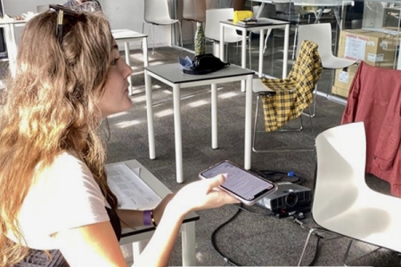 Emma spicer interviewing clients