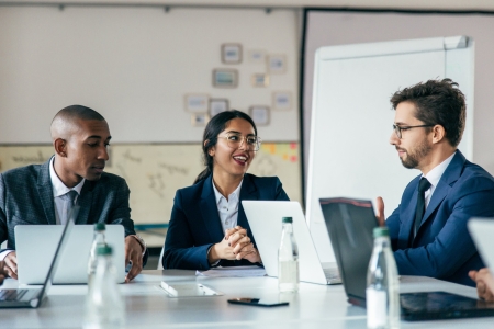 Law students talking